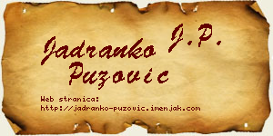 Jadranko Puzović vizit kartica